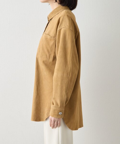 Whim Gazette（ウィムガゼット）の「スエードシャツジャケット（その他アウター・レディース・キャメル・FREE）」の14枚目の写真