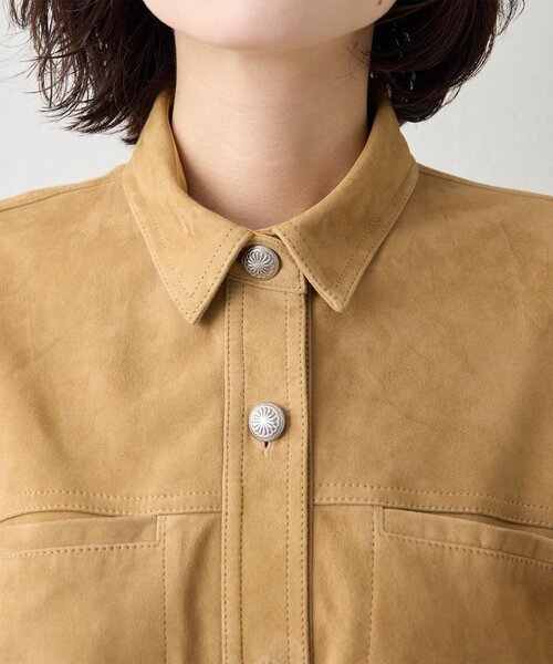 Whim Gazette（ウィムガゼット）の「スエードシャツジャケット（その他アウター・レディース・キャメル・FREE）」の16枚目の写真
