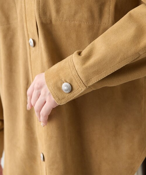 Whim Gazette（ウィムガゼット）の「スエードシャツジャケット（その他アウター・レディース・キャメル・FREE）」の18枚目の写真