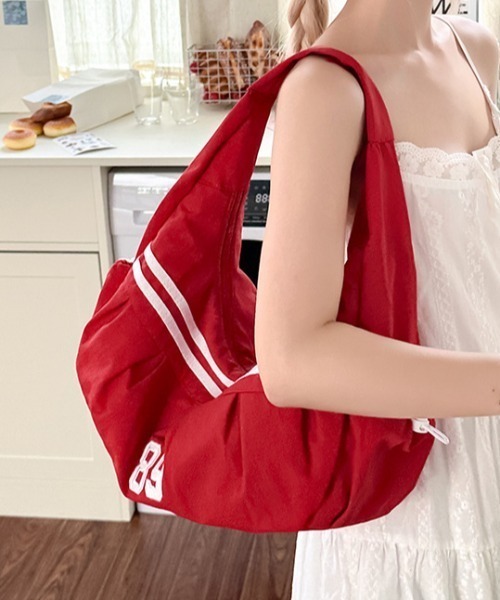 Teem Store(チームストア)の「スポーティ2ライントートバッグ(トートバッグ・レディース・レッド/ホワイト/ブラック・F)」の18枚目の写真