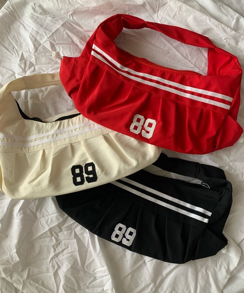 Teem Store(チームストア)の「スポーティ2ライントートバッグ(トートバッグ・レディース・レッド/ホワイト/ブラック・F)」の11枚目の写真