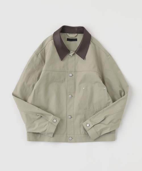WISM(ウィズム)の「NAMELESSNESS / ネームレスネス DUCK JACKET(ブルゾン・メンズ・ベージュ/ブラック・3/2)」の12枚目の写真