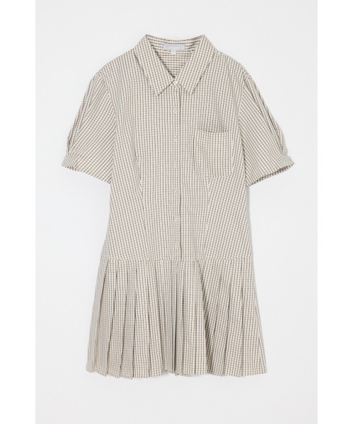 MOUSSY(マウジー)の「PLEATED SHIRT ミニドレス(ワンピース・レディース・オフホワイト/ベージュ系その他/ダークネイビー/ブルー系その他・1/2)」の11枚目の写真