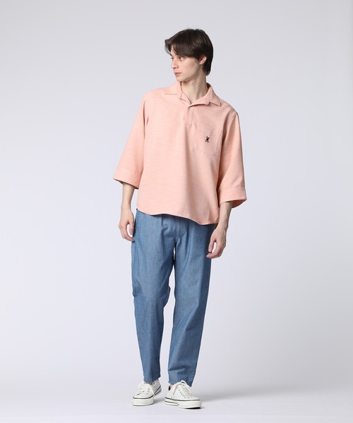 Psycho Bunny（サイコバニー）の「Reflax スラブツイード スキッパーシャツ（シャツ/ブラウス・メンズ・コーラル/ミント/ライトブルー・LARGE/MEDIUM/X-LARGE）」の18枚目の写真
