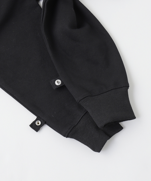 PHINGERIN（フィンガリン）の「PHINGERIN / フィンガリン DOUBLE HENLEY STONE SNAP SWEAT（スウェット・メンズ・ホワイト/ブラック・MEDIUM）」の5枚目の写真