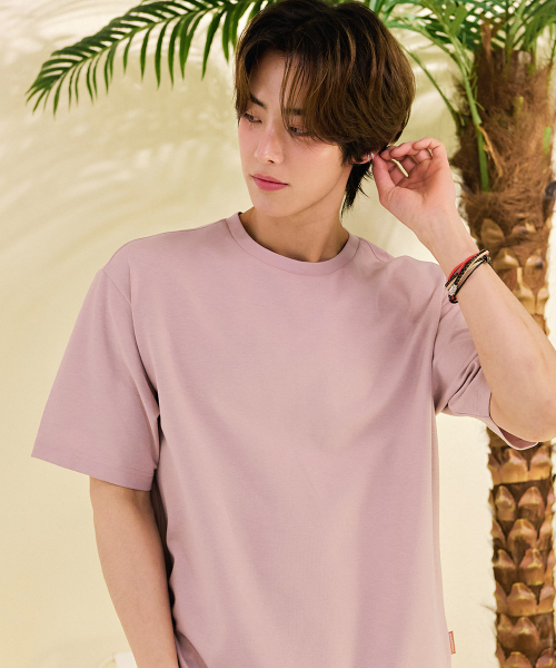 CHASECULT（チェイスカルト）の「男性エッセンシャル分割半袖Tシャツ-DBZK5806C0P（Tシャツ/カットソー・メンズ・PINK・100/105/95）」の2枚目の写真