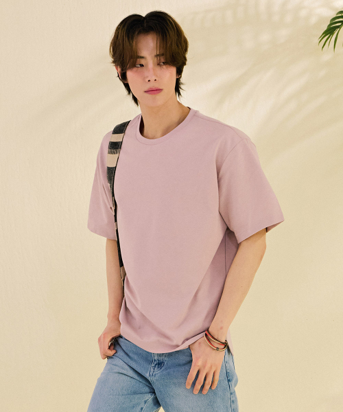 CHASECULT（チェイスカルト）の「男性エッセンシャル分割半袖Tシャツ-DBZK5806C0P（Tシャツ/カットソー・メンズ・PINK・100/105/95）」の3枚目の写真
