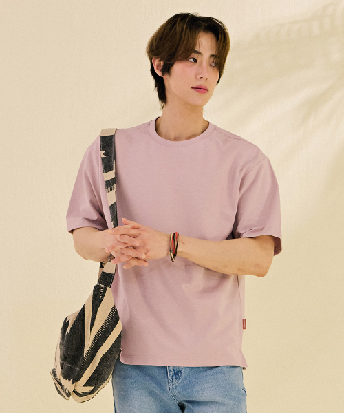 CHASECULT（チェイスカルト）の「男性エッセンシャル分割半袖Tシャツ-DBZK5806C0P（Tシャツ/カットソー・メンズ・PINK・100/105/95）」の4枚目の写真