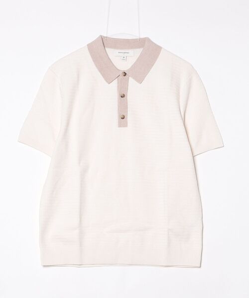 BANANA REPUBLIC FACTORY STORE(バナナリパブリック ファクトリーストア)の「BANANA REPUBLIC FACTORY STORE リファインド テクスチャー ポロセーター(ポロシャツ・メンズ・ネイビー/イエロー/ベージュ/ホワイト・XL/L/M/S)」の9枚目の写真