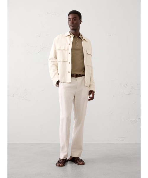 BANANA REPUBLIC FACTORY STORE(バナナリパブリック ファクトリーストア)の「BANANA REPUBLIC FACTORY STORE リファインド テクスチャー ポロセーター(ポロシャツ・メンズ・ネイビー/イエロー/ベージュ/ホワイト・XL/L/M/S)」の7枚目の写真