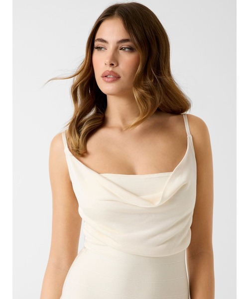 Guess（ゲス）の「ARISA Bandage Dress ワンピース ドレス（ワンピース・レディース・ライトイエロー/ホワイト・SMALL/MEDIUM/X-SMALL）」の4枚目の写真