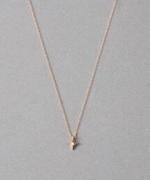 レイヤード] K18YG ダイヤモンド フローレット ネックレス（ネックレス