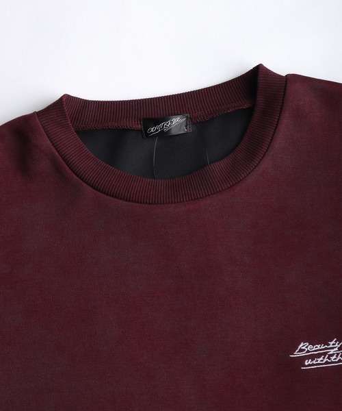 WESTSEA(ウエストシー)の「ヴィンテージライク フラワー バックプリントTシャツ / 花柄グラフィック オーバーサイズ 半袖Tシャツ(Tシャツ/カットソー・メンズ・ブラック/ワイン・L/M)」の10枚目の写真