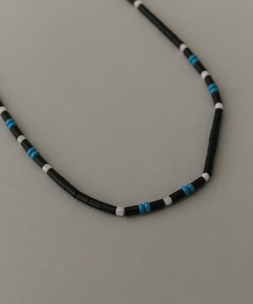 SMELLY（スメリー）の「ステンレスカラービースネックレス（ネックレス・メンズ・ブラック系その他・-）」の3枚目の写真