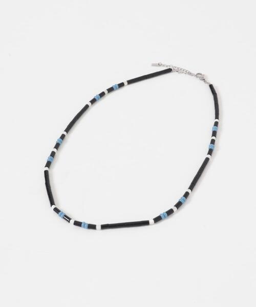 SMELLY（スメリー）の「ステンレスカラービースネックレス（ネックレス・メンズ・ブラック系その他・-）」の4枚目の写真