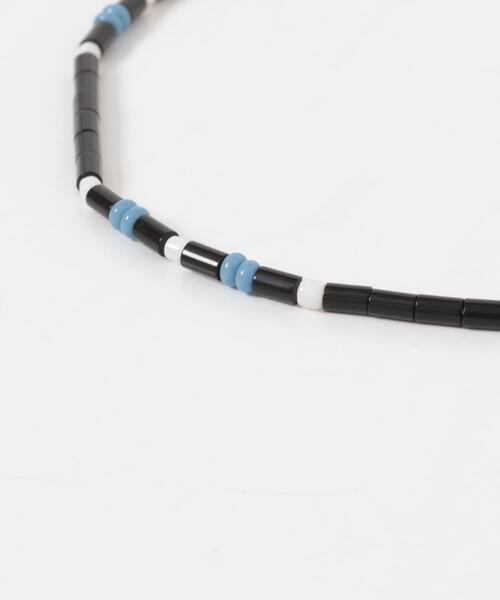 SMELLY（スメリー）の「ステンレスカラービースネックレス（ネックレス・メンズ・ブラック系その他・-）」の5枚目の写真