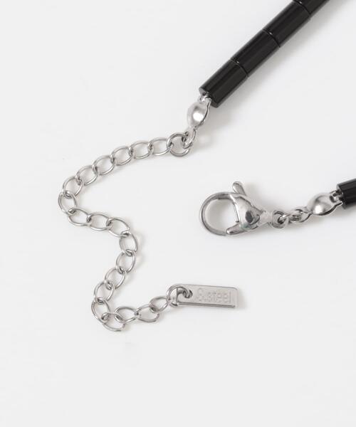 SMELLY（スメリー）の「ステンレスカラービースネックレス（ネックレス・メンズ・ブラック系その他・-）」の6枚目の写真