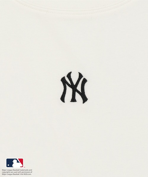 MLB(メジャーリーグベースボール)の「【MLB/メジャーリーグベースボール】半袖ピタカットソー/ワンポイント(Tシャツ/カットソー・レディース・ブラック/ネイビー/オフホワイト・ONESIZE)」の8枚目の写真
