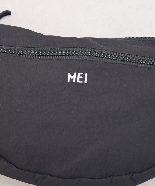 MEI（メイ）の「ST: MEI メイ　BOTTOM LINE SHOULDER ボディバッグ ウエストポーチ ボトムラインショルダー（ボディバッグ/ウエストポーチ・レディース・ブラック/ベージュ/ライトグレー・FREE）」の7枚目の写真