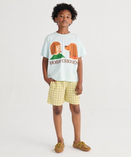 BOBO CHOSES(ボボショーズ)の「Spicy Window Pane 半パンツ・布帛【キッズ】(その他パンツ・キッズ・イエロー・100/110/120/130)」の2枚目の写真