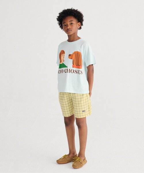 BOBO CHOSES(ボボショーズ)の「Spicy Window Pane 半パンツ・布帛【キッズ】(その他パンツ・キッズ・イエロー・100/110/120/130)」の3枚目の写真