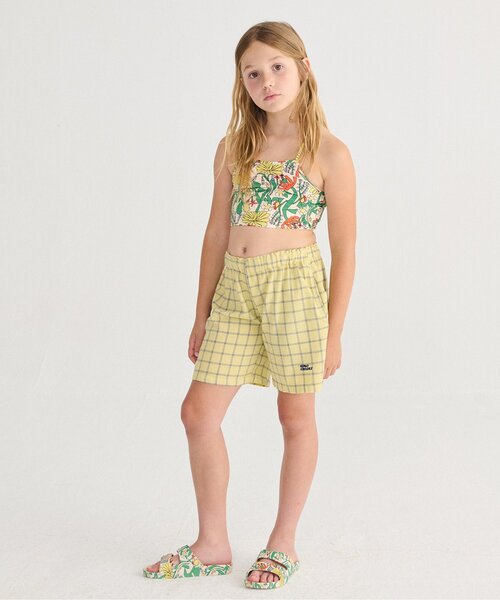 BOBO CHOSES(ボボショーズ)の「Spicy Window Pane 半パンツ・布帛【キッズ】(その他パンツ・キッズ・イエロー・100/110/120/130)」の4枚目の写真