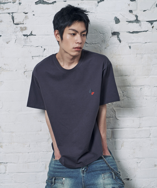PEID(ペイド)の「PD CATS 半袖Tシャツ チャコール(Tシャツ/カットソー・レディース・チャコール・2/3/4/5/6/1)」の2枚目の写真