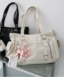 WEGO（ウィゴー）の「WEGO/【26年春夏新作】【2WAY仕様】パスケース付ベルトトートバッグ / ショルダーバッグ（トートバッグ）」