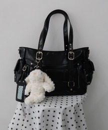 WEGO（ウィゴー）の「WEGO/【26年春夏新作】【2WAY仕様】パスケース付ベルトトートバッグ / ショルダーバッグ（トートバッグ）」