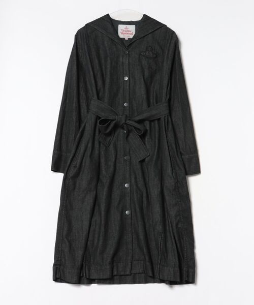 公*o様 Vivienne Westwood ブラックシャツワンピース セール】ﾗｲﾄﾃﾞﾆﾑﾏﾘﾝｼｬﾂﾜﾝﾋﾟｰｽ（ワンピース）｜Vivienne Westwood