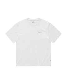 クールコットンフラッググラフィックTシャツヘッダーグレー