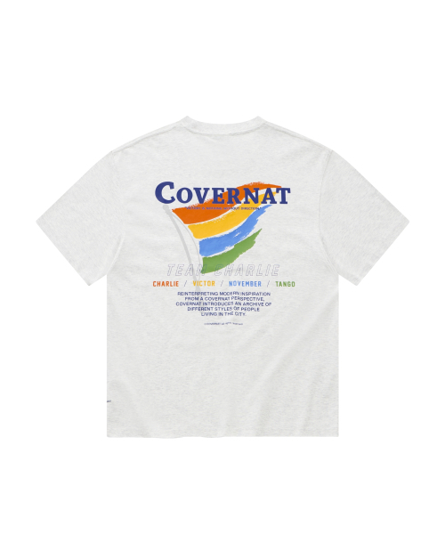 COVERNAT(カバーナット)の「クールコットンフラッググラフィックTシャツヘッダーグレー(Tシャツ/カットソー・レディース・その他・X-SMALL/SMALL/MEDIUM/LARGE/X-LARGE/XX-LARGE)」の2枚目の写真