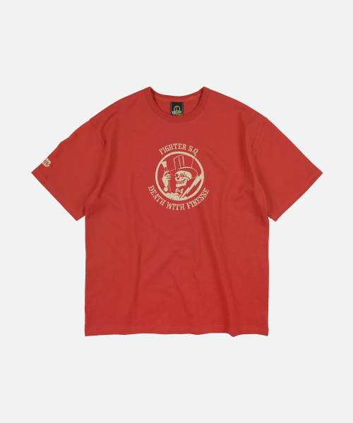 FRIZMWORKS(フリズムワークス)の「95TH FIGHTER SQ HALF TEE _ BRICK(Tシャツ/カットソー・メンズ・その他・LARGE/MEDIUM/SMALL/X-LARGE)」の1枚目の写真