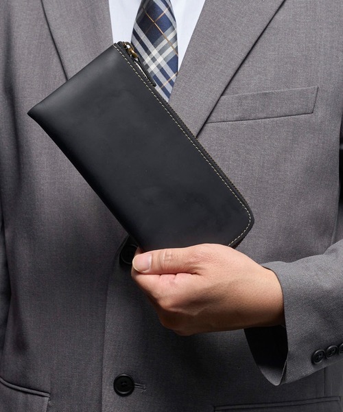 クレイジーホースレザー 長財布 L字ファスナー 本革（財布）｜亀登鞄