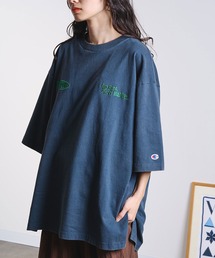 Champion | 【Champion別注】ROSEBUD x champion LOGO EMBROIDERY BIG TEE(Tシャツ/カットソー)