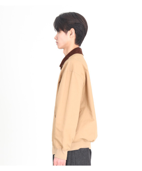 BUTTON SEOUL（ボタンソウル）の「コーデュロイカラーアウタージャンパー（ライトブラウン）（ブルゾン・メンズ・その他・M/L/XL）」の4枚目の写真
