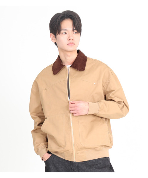 BUTTON SEOUL（ボタンソウル）の「コーデュロイカラーアウタージャンパー（ライトブラウン）（ブルゾン・メンズ・その他・M/L/XL）」の6枚目の写真