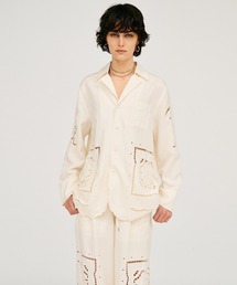 PRANK PROJECT | 【2026Summer Pre-Order】オープンカラーエンブロイダリーシャツ / Open-Collar Embroidered Shirt(シャツ/ブラウス)