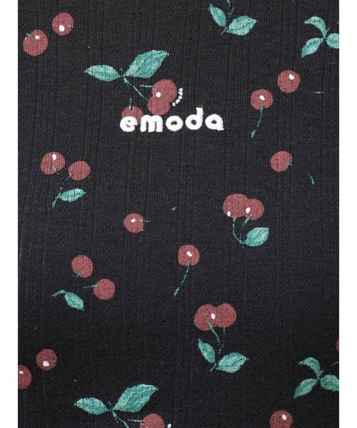 EMODA（エモダ）の「アイレットレイヤードキャミソールクロップドロンT（Tシャツ/カットソー・レディース・ホワイト/グレー/ブラック・FREE）」の11枚目の写真