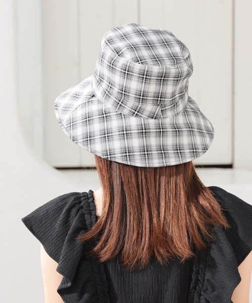 Honeys（ハニーズ）の「【ＵＶカット】リバーシブルバケット（ハット・レディース・ブラウン系その他/ブルー系その他3/ブラック系その他・FREE）」の7枚目の写真