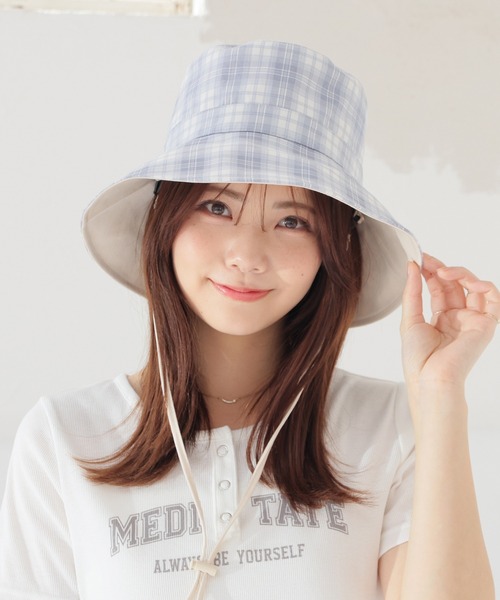 Honeys（ハニーズ）の「【ＵＶカット】リバーシブルバケット（ハット・レディース・ブラウン系その他/ブルー系その他3/ブラック系その他・FREE）」の11枚目の写真