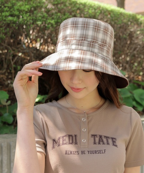 Honeys（ハニーズ）の「【ＵＶカット】リバーシブルバケット（ハット・レディース・ブラウン系その他/ブルー系その他3/ブラック系その他・FREE）」の16枚目の写真