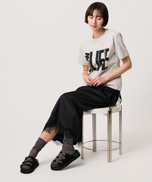 UNITED ARROWS（ユナイテッドアローズ）の「ビジュー 3ライン ミュール（サンダル・レディース・ブラック/ダークブラウン/ピンク・35/36/37/38）」の5枚目の写真