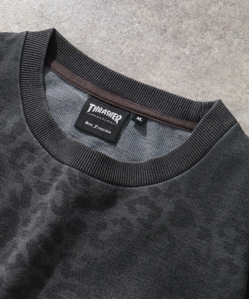THRASHER（スラッシャー）の「【THRASHER/スラッシャー】スプレーライク加工 レオパード柄 半袖Tシャツ（Tシャツ/カットソー・メンズ・アッシュグレー/ブルー/ブラック・XL/L/M）」の11枚目の写真