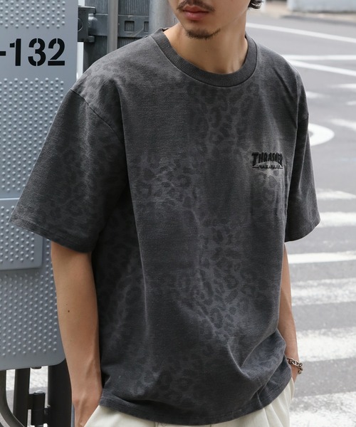 THRASHER（スラッシャー）の「【THRASHER/スラッシャー】スプレーライク加工 レオパード柄 半袖Tシャツ（Tシャツ/カットソー・メンズ・アッシュグレー/ブルー/ブラック・XL/L/M）」の17枚目の写真