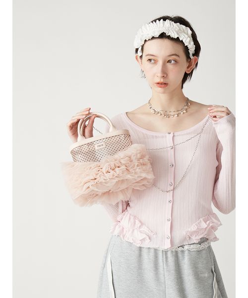 FURFUR(ファーファー)の「チュチュバッグ(ショルダーバッグ・レディース・ブラック/ライトブルー/ホワイト/ピンク・F)」の21枚目の写真