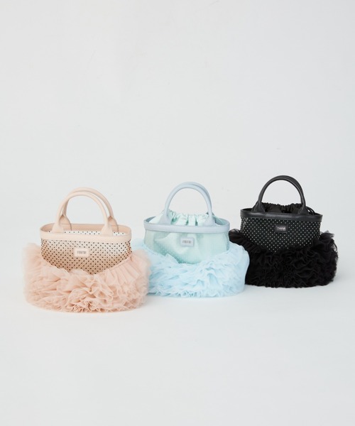 FURFUR(ファーファー)の「チュチュバッグ(ショルダーバッグ・レディース・ブラック/ライトブルー/ホワイト/ピンク・F)」の11枚目の写真