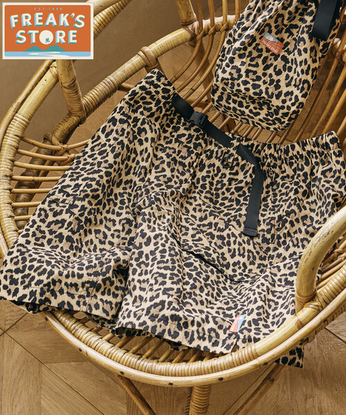 FREAK'S STORE(フリークスストア)の「FREAK'S STORE for BEACH & FES リラックスフィット 撥水 リサイクルナイロン ウェビングベルト ショーツ/短パン/バッグ付き(その他パンツ・メンズ・チャコールグレー/ブラック/ベージュ/パープル/その他/マルチ/ブラック系その他/レオパード/ブラック系その他2/オリーブ・SMALL/MEDIUM/LARGE)」の16枚目の写真