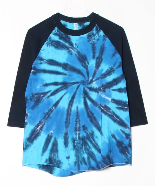 SAWINTO（ソイント）の「TIE DYE ‐ TIE DYE BASEBALL（Tシャツ/カットソー・メンズ・ブラック系2/ネイビー系2/ブラック系1/ネイビー系1・LARGE/MEDIUM/X-LARGE）」の4枚目の写真
