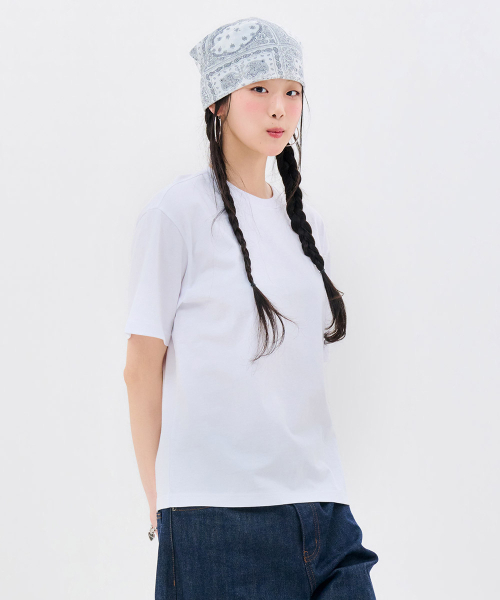 CHASECULT(チェイスカルト)の「共用ロゴ半袖Tシャツ-FBZU5801C01(Tシャツ/カットソー・メンズ・ホワイト・90/95/100/105/110/115)」の6枚目の写真